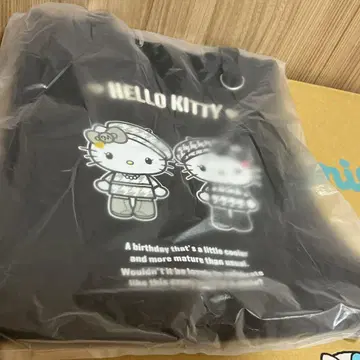 새상품 헬로키티 토트백 ( 흑백 걸리시 쌍둥이 코디 )