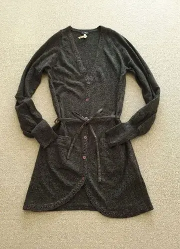 AJ 아르마니 진 그레이 롱 가디건 M ~ L