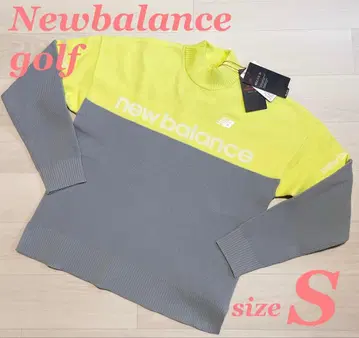 뉴발란스 골프 여성용 바이컬러 모크 니트 스웨터