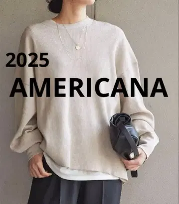 2025 [ AMERICANA/아메리카나 ] 별주 서멀 풀오버 베이지