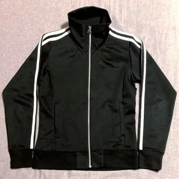 [새상품급] adidas 트랙 자켓 저지 하이넥 백 로고 블랙