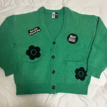 MARY QUANT 그린 가디건