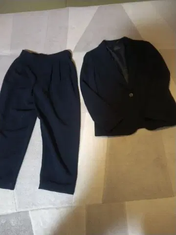 23구 (세탁 가능!) 자켓&팬츠 네이비 계열 40 사이즈 L