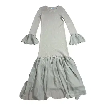 AKTE 액테 니트 콤비 원피스 베이지 프리 사이즈