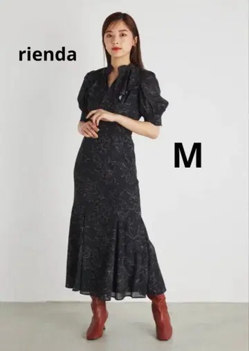 rienda 블랙 맥시 드레스 M