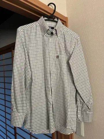 체크 무늬 긴팔 셔츠 DAKS M 사이즈