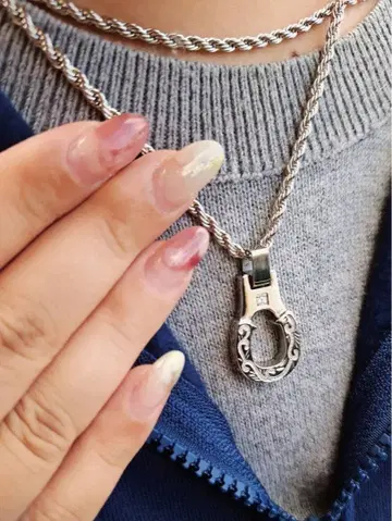 하와이안 주얼리 발굽 목걸이 로프 체인