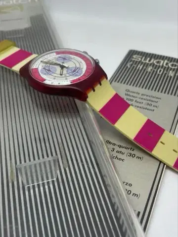 Swatch CHRONO NAVY BERRY 1991년 데드스탁