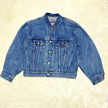 90's Vintage Wrangler 팔 넓은 데님 자켓 남성용 M