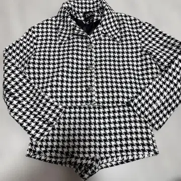 ZARA 하운드투스 체크 패턴 세트
