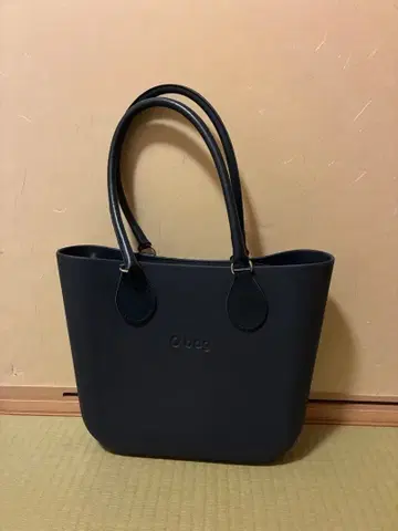 o bag 네이비 토트백
