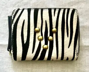 버지니 달링 제브라 패턴 송치 지갑 코인 케이스