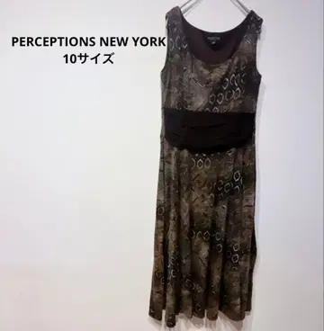 PERCEPTIONS NEW YORK [ 10 ] 슬리브리스 원피스