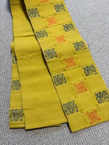 부풀린 직물 반폭 오비