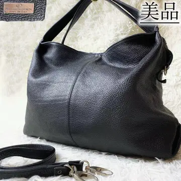 새상품급 페레테리아 베네타 숄더백 토트 2way 가죽 블랙 출퇴근
