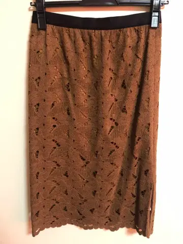 [SHIPS] 브라운 타이트 스커트 M 사이즈 허리는 밴딩