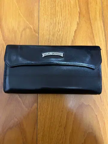 DEAL DESIGN 블랙 가죽 장지갑