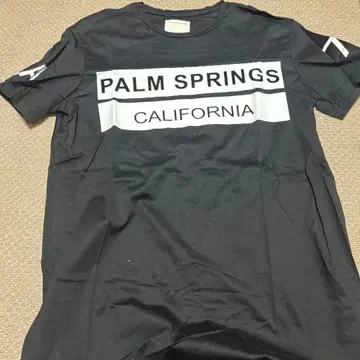 블랙 T셔츠 PALM SPRINGS CALIFORNIA 이탈리아제