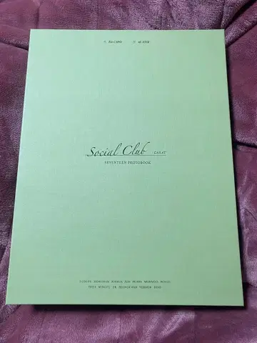 seventeen photo book Social Club