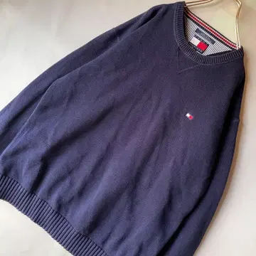 XL~ 타미힐피거 올드 빅 사이즈 니트 원 포인트