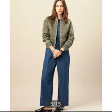 [ 새상품급 ] MA-1 블루종 뷰티&유스 유나이티드 애로우즈 카키