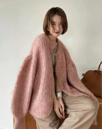 CLANE 클라네 모헤어 샤기 가디건