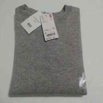 유니클로 캐시미어 크루넥 스웨터 긴팔 S