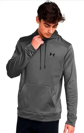 새상품 정가 7150엔 언더아머 플리스 후디 후드티 그레이