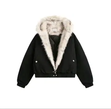 짧은 기장 y2k 퍼 자켓 남녀 공용