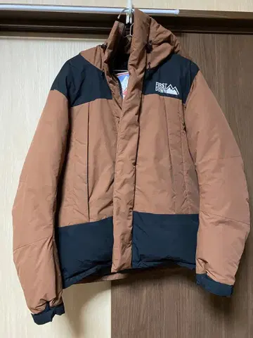 FIRST DOWN 다운 자켓 XL 브라운/블랙