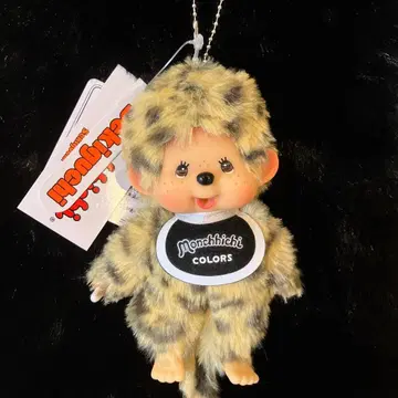 [택 포함 새상품] 몽치치 COLORS 키체인 레오파드 무늬 봉제 인형