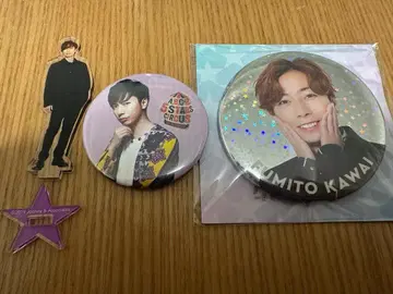 카와이 후미토 아크릴 스탠드 캔 배지 세트