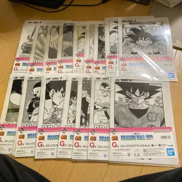 1번 복권 드래곤볼 40th G상 코믹스 클리어 파일 16장 세트