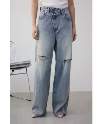 AZUL BY MOUSSY AZUL DENIM 데미지 랩 데님