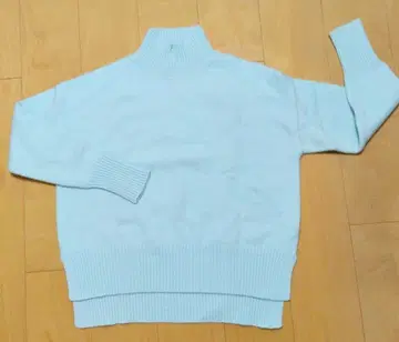 SIMPLICITE 니트 터틀넥 스웨터 하이넥 풀오버