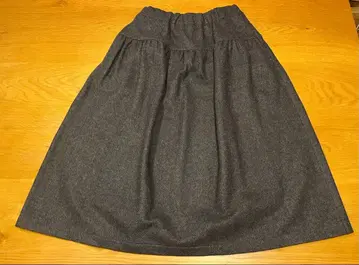 45r 저리 플라넬 스커트 헤링본 무늬