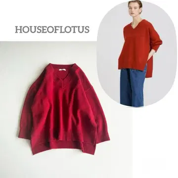 하우스 오브 로터스 HOUSEOFLOTUS 니트 울 빨간색 2024AW