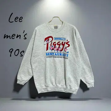 구제 의류 Lee 맨투맨 트레이닝복 남성용 L 상당 그레이 90s