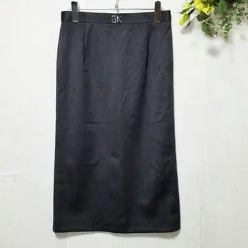 이타리야 ( 15 XL상당 ) 차콜 그레이 롱 스커트 일본제