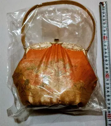 시치고산 7세 일본 의류용 백 오렌지와 골드