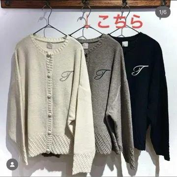 TSUHARU by samansa Mos2 지유가오카 한정판 자수 가디건