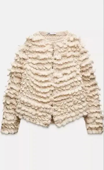 ZARA 꽁지 모자 니트 가디건