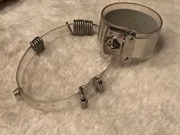 bijou R.I 클리어 실버 뱅글 & 클리어 초커