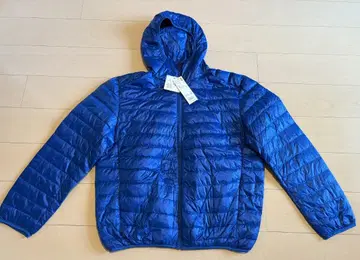 [ XXXL 다운 자켓 ] 남성 파랑 후드 부착