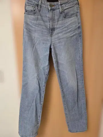 SOMETHING 스트레이트 데님 S 라이트 블루