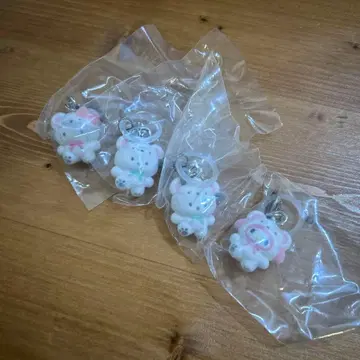 산리오 포근포근 스노우 메지루시 액세서리