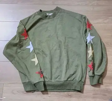 FRAPBOIS 올리브색 별 패턴 트레이닝복 L