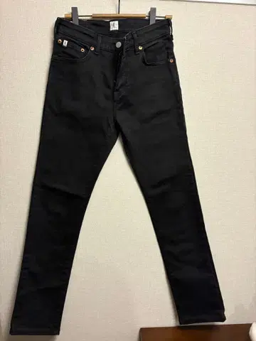 EDWIN 블랙 스키니 데님 팬츠 S