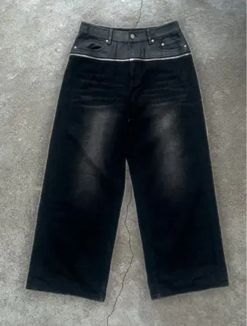 goar archive zipper denim black opium