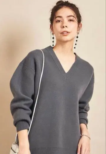 BY 뷰티앤유스 12GV 넥 빅 니트 풀오버